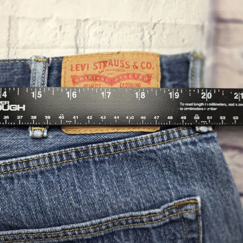 Levi's Men's 501 40x30 Original Straight Fit Jeans - Dark Wash